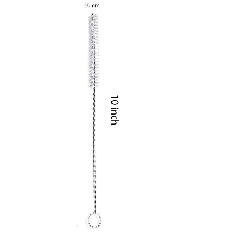 desin Long Straw Brush, Nylon Pipe Tube Cleaner 10-ihch X 2/5-inch Set of 10 - Image 2